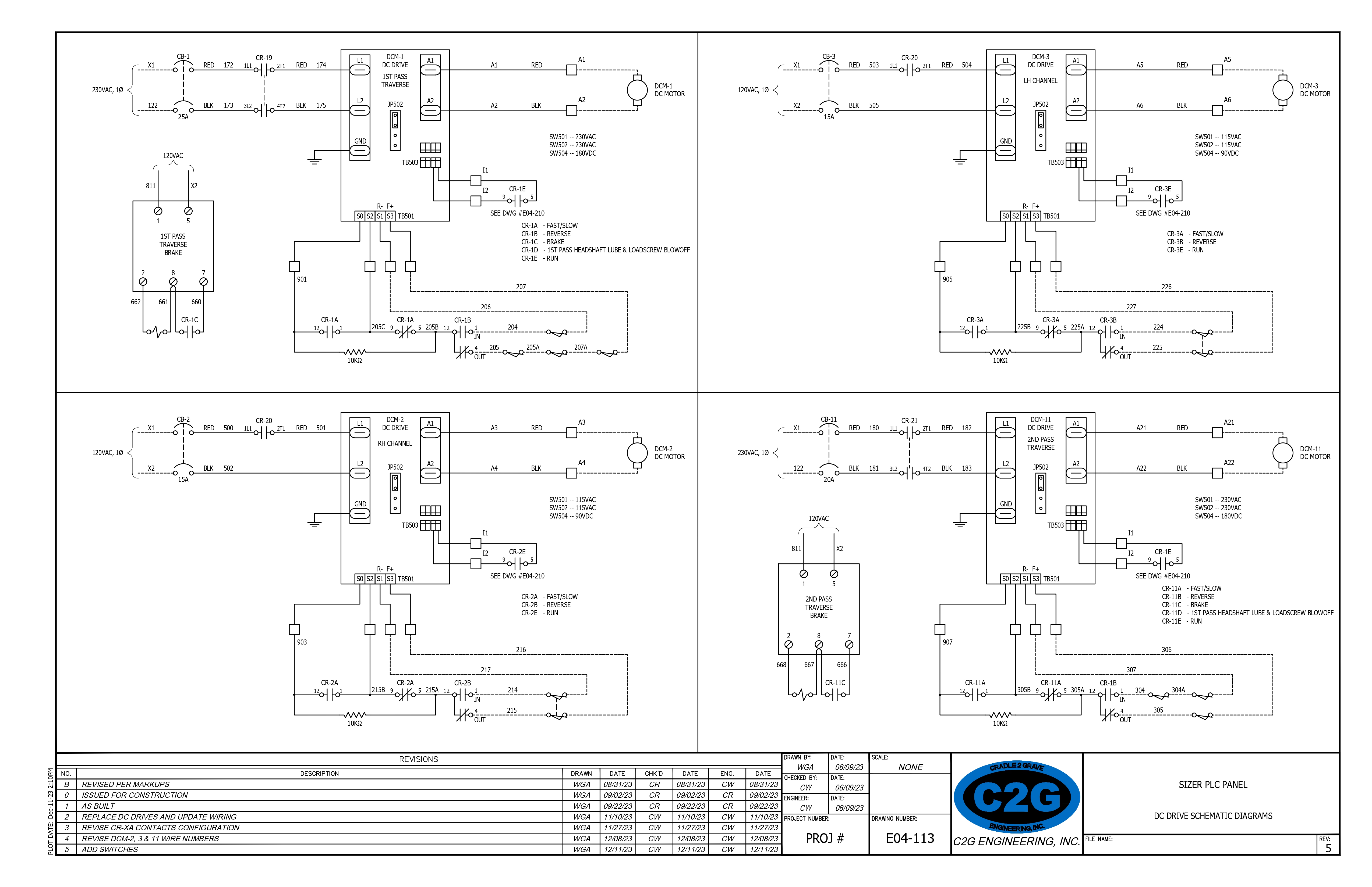 Sample electrical panel design print.